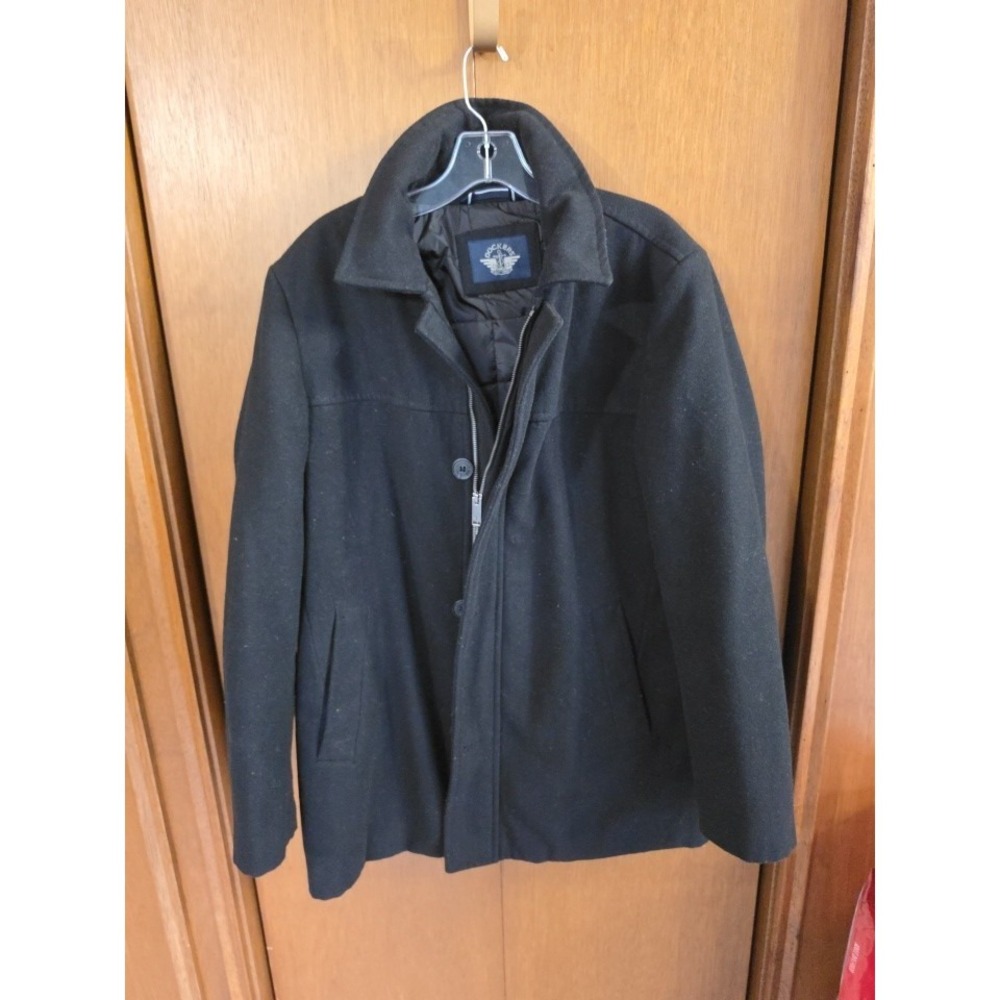 Dockers Men's Overcoat Topcoat Size M Black